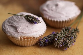 Lavender infused cupcakes